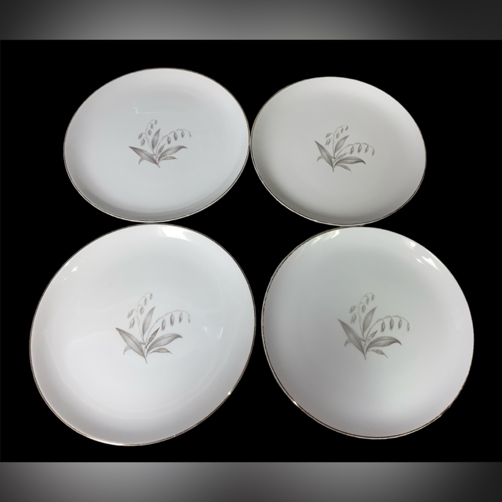 Vintage 1961 Kaysons Golden Rhapsody dinner plates set of 4